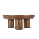 Palermo 39" Round Coffee Table in Acorn Brown by Home Trends & Design at Eve Furniture