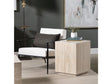 Palermo Beige/Brown Travertine End Table by Crestview at Eve Furniture
