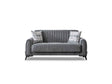 Palermo Convertible Loveseat Grey by Furnia at Eve Furniture