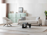Palermo Cream Convertible Sofa by Furnia at Eve Furniture