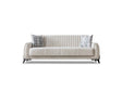 Palermo Cream Convertible Sofa by Furnia at Eve Furniture