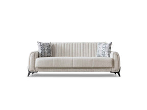 Palermo Cream Convertible Sofa by Furnia at Eve Furniture
