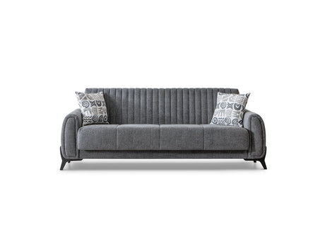 Palermo Grey 3-pieces (Sofa & Loveseat & Chair) Living Room Set by Furnia at Eve Furniture