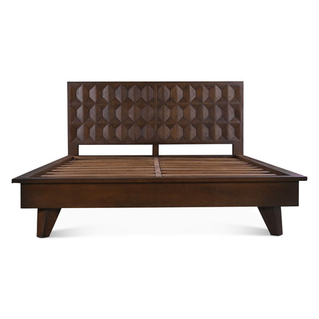 Palermo Queen Bed in Royal Brown by Home Trends & Design at Eve Furniture
