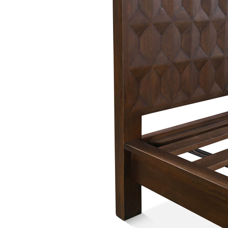 Palermo Queen Bed in Royal Brown by Home Trends & Design at Eve Furniture