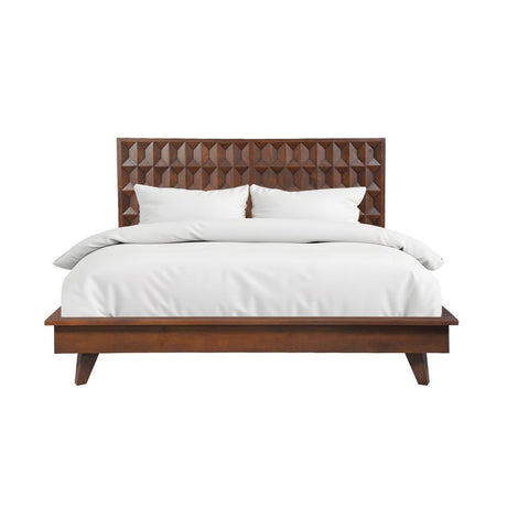 Palermo Queen Bed in Royal Brown by Home Trends & Design at Eve Furniture