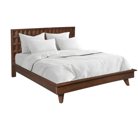 Palermo Queen Bed in Royal Brown by Home Trends & Design at Eve Furniture