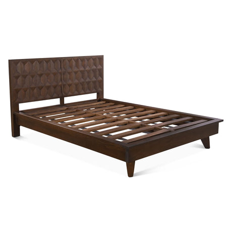 Palermo Queen Bed in Royal Brown by Home Trends & Design at Eve Furniture