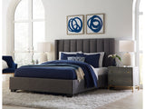 Palermo Upholstered Footboard California King Storage Bed in Dark Stone by Modus Furniture at Eve Furniture