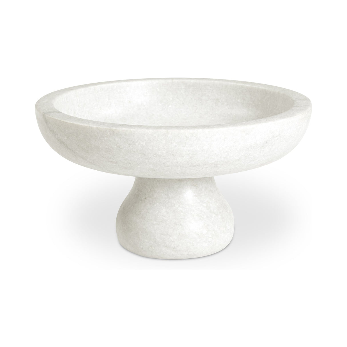 Palermo White Marble Pedestal Bowl by MOES at Eve Furniture