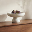 Palermo White Marble Pedestal Bowl by MOES at Eve Furniture