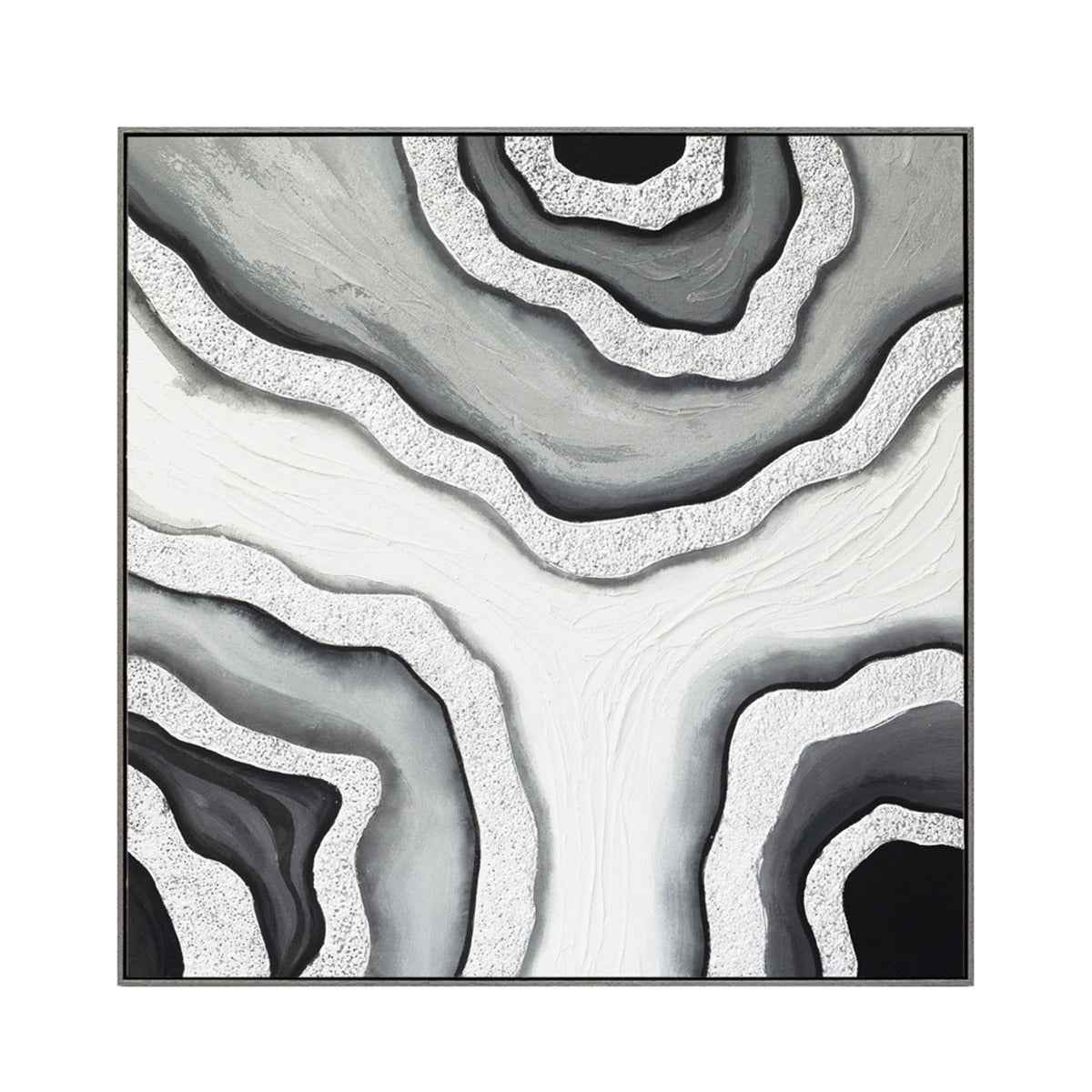 Palette Agate Allure Hand Painted Framed Diptych by Home Trends & Design at Eve Furniture