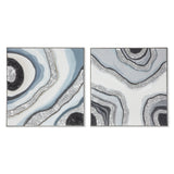 Palette Agate Allure Hand Painted Framed Diptych by Home Trends & Design at Eve Furniture