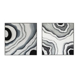 Palette Agate Allure Hand Painted Framed Diptych by Home Trends & Design at Eve Furniture