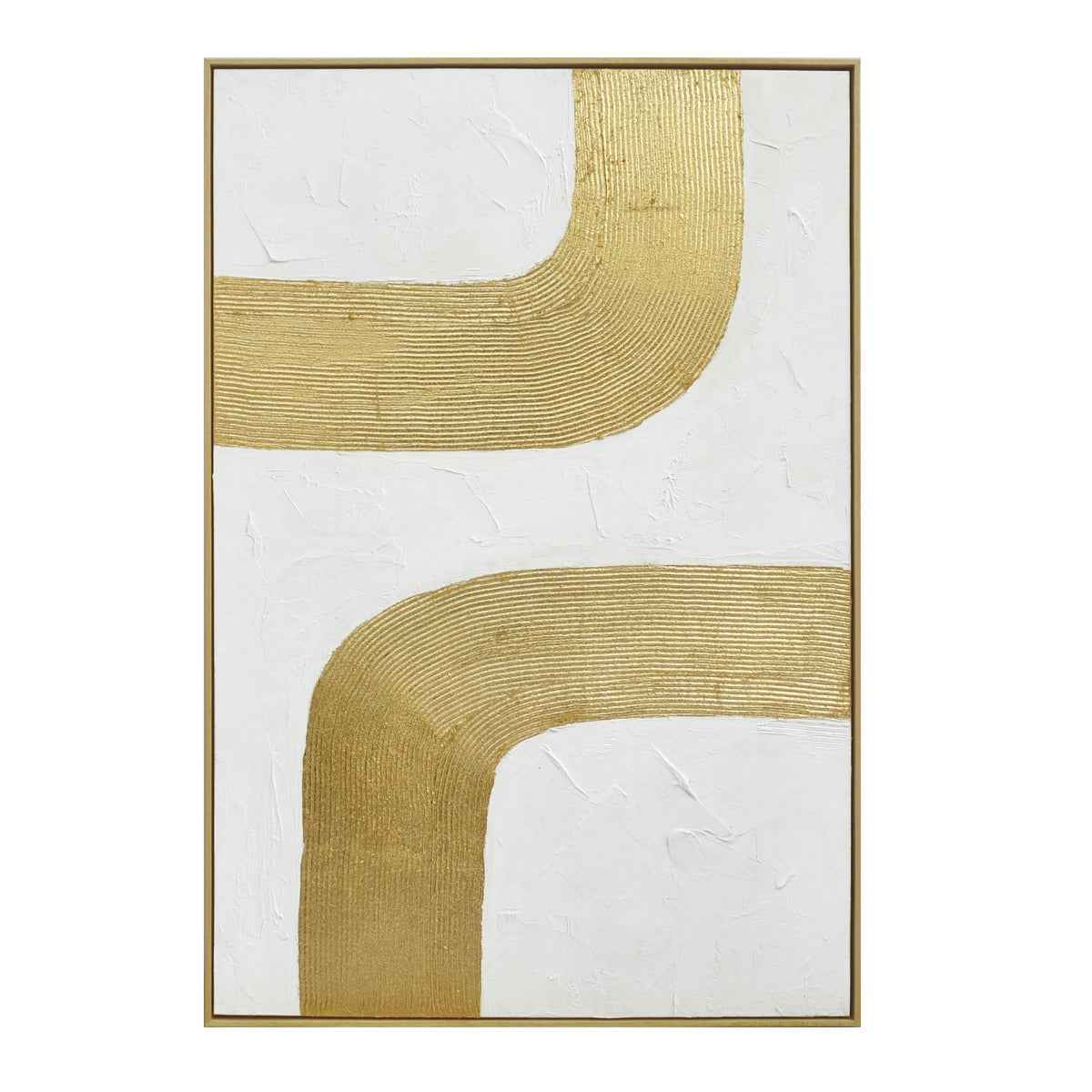 Palette Bold Bands Hand Painted Framed Triptych by Home Trends & Design at Eve Furniture