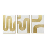 Palette Bold Bands Hand Painted Framed Triptych by Home Trends & Design at Eve Furniture