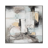 Palette Circular Symphony Hand Painted Framed Diptych by Home Trends & Design at Eve Furniture