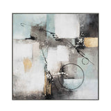 Palette Circular Symphony Hand Painted Framed Diptych by Home Trends & Design at Eve Furniture
