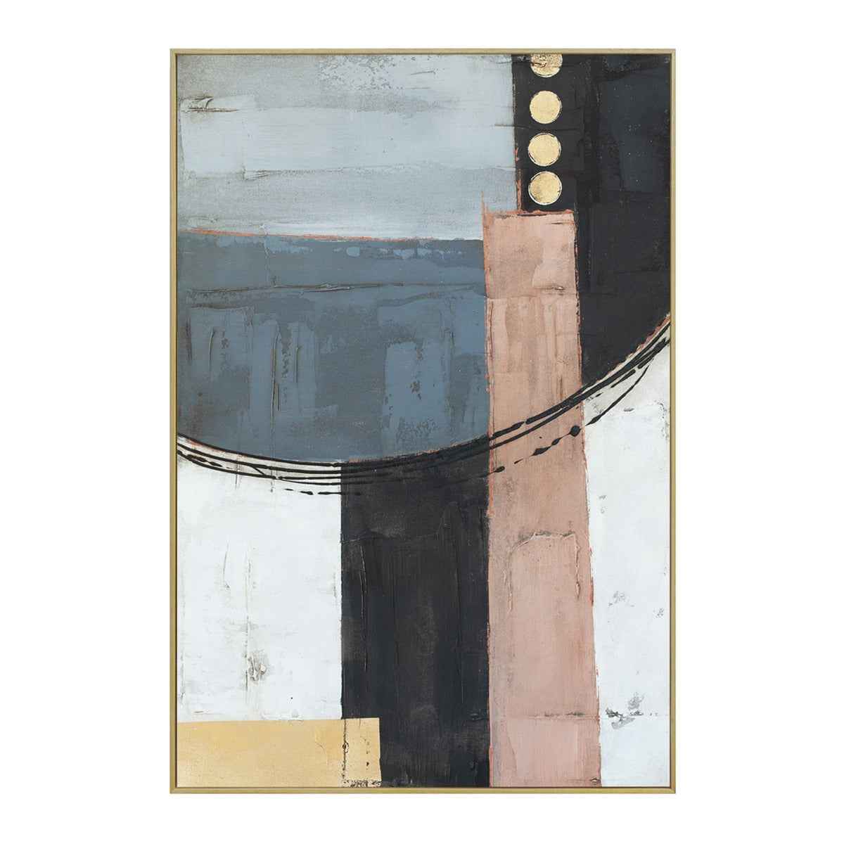 Palette Cityscape Abstractions Hand Painted Framed Diptych by Home Trends & Design at Eve Furniture