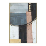 Palette Cityscape Abstractions Hand Painted Framed Diptych by Home Trends & Design at Eve Furniture