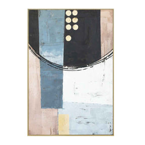 Palette Cityscape Abstractions Hand Painted Framed Diptych by Home Trends & Design at Eve Furniture