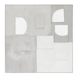 Palette Cutout Collage Hand Painted Framed Diptych by Home Trends & Design at Eve Furniture