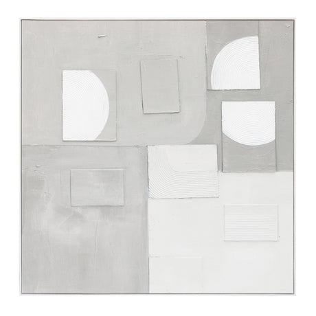 Palette Cutout Collage Hand Painted Framed Diptych by Home Trends & Design at Eve Furniture
