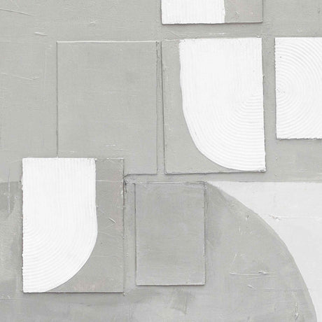 Palette Cutout Collage Hand Painted Framed Diptych by Home Trends & Design at Eve Furniture
