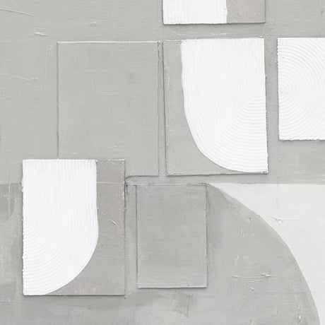 Palette Cutout Collage Hand Painted Framed Diptych by Home Trends & Design at Eve Furniture
