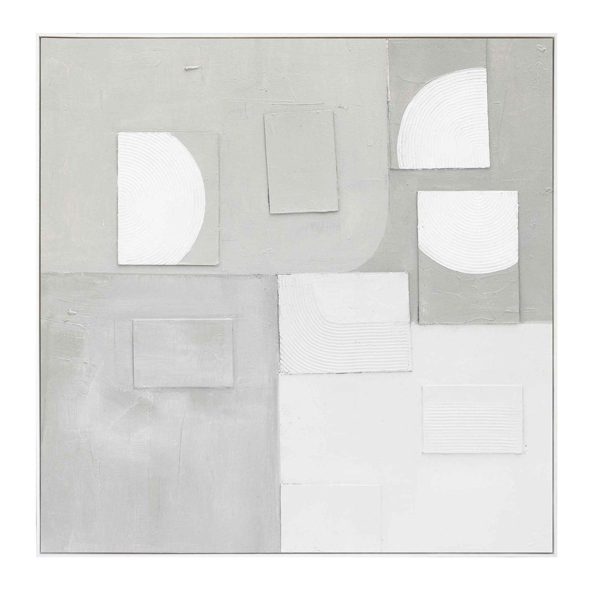 Palette Cutout Collage Hand Painted Framed Diptych by Home Trends & Design at Eve Furniture
