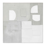 Palette Cutout Collage Hand Painted Framed Diptych by Home Trends & Design at Eve Furniture