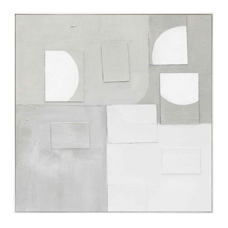Palette Cutout Collage Hand Painted Framed Diptych by Home Trends & Design at Eve Furniture