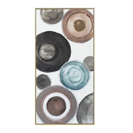 Palette Delicate Dishes Hand Painted Framed Diptych by Home Trends & Design at Eve Furniture