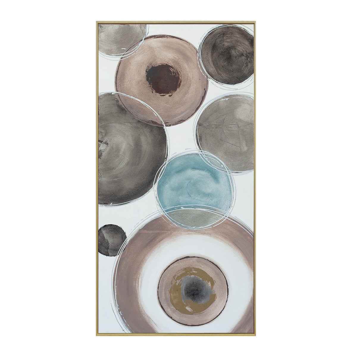 Palette Delicate Dishes Hand Painted Framed Diptych by Home Trends & Design at Eve Furniture