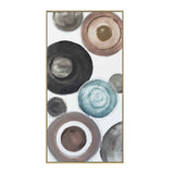 Palette Delicate Dishes Hand Painted Framed Diptych by Home Trends & Design at Eve Furniture