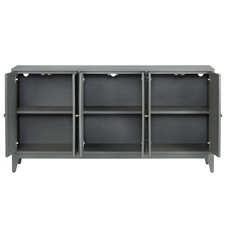 Palisade Green Six-Door Sideboard by Crestview at Eve Furniture