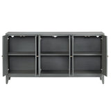 Palisade Green Six-Door Sideboard by Crestview at Eve Furniture