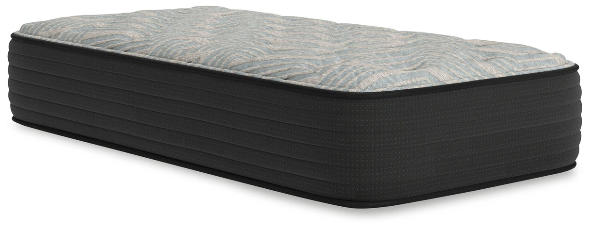 Palisades Firm Gray/Blue Twin Mattress by Ashley at Eve Furniture