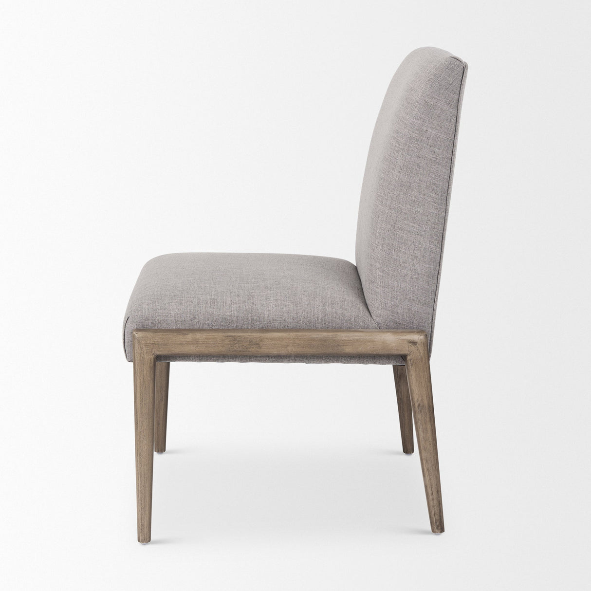 Palisades Gray Upholstery w/ Solid Wood Armless Dining Chair, Set of 2 by Mercana at Eve Furniture