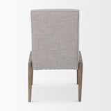 Palisades Gray Upholstery w/ Solid Wood Armless Dining Chair, Set of 2 by Mercana at Eve Furniture