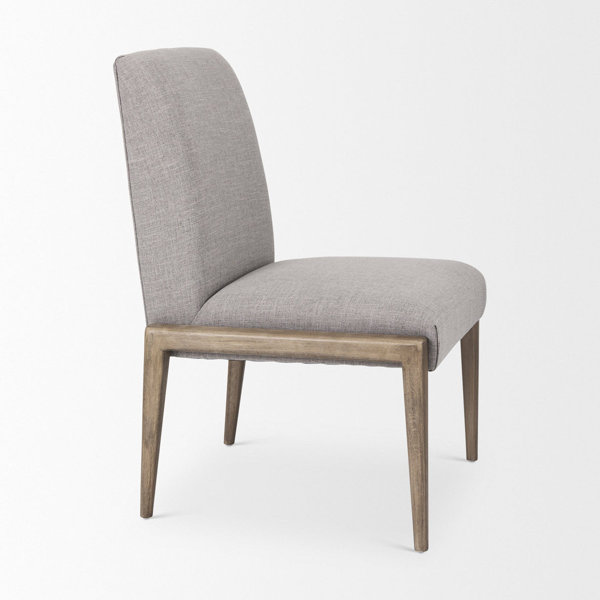 Palisades Gray Upholstery w/ Solid Wood Armless Dining Chair, Set of 2 by Mercana at Eve Furniture