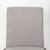 Palisades Gray Upholstery w/ Solid Wood Armless Dining Chair, Set of 2 by Mercana at Eve Furniture