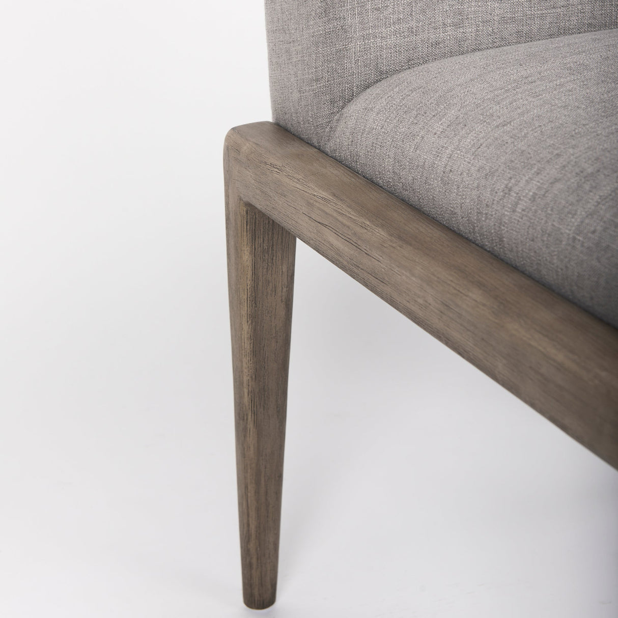 Palisades Gray Upholstery w/ Solid Wood Armless Dining Chair, Set of 2 by Mercana at Eve Furniture