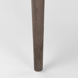 Palisades Grey Fabric Wrap Brown Wooden Frame Dining Chair by Mercana at Eve Furniture
