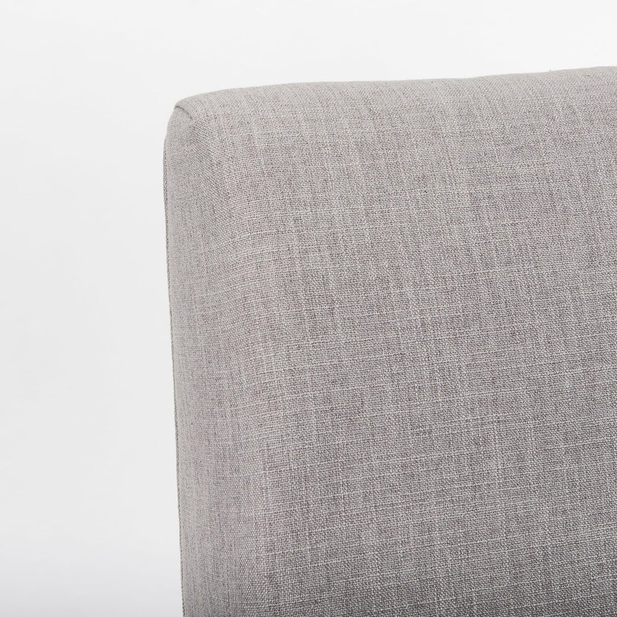 Palisades Grey Fabric Wrap Brown Wooden Frame Dining Chair by Mercana at Eve Furniture