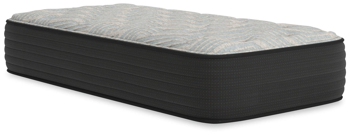 Palisades Plush Gray/Blue Twin Mattress by Ashley at Eve Furniture