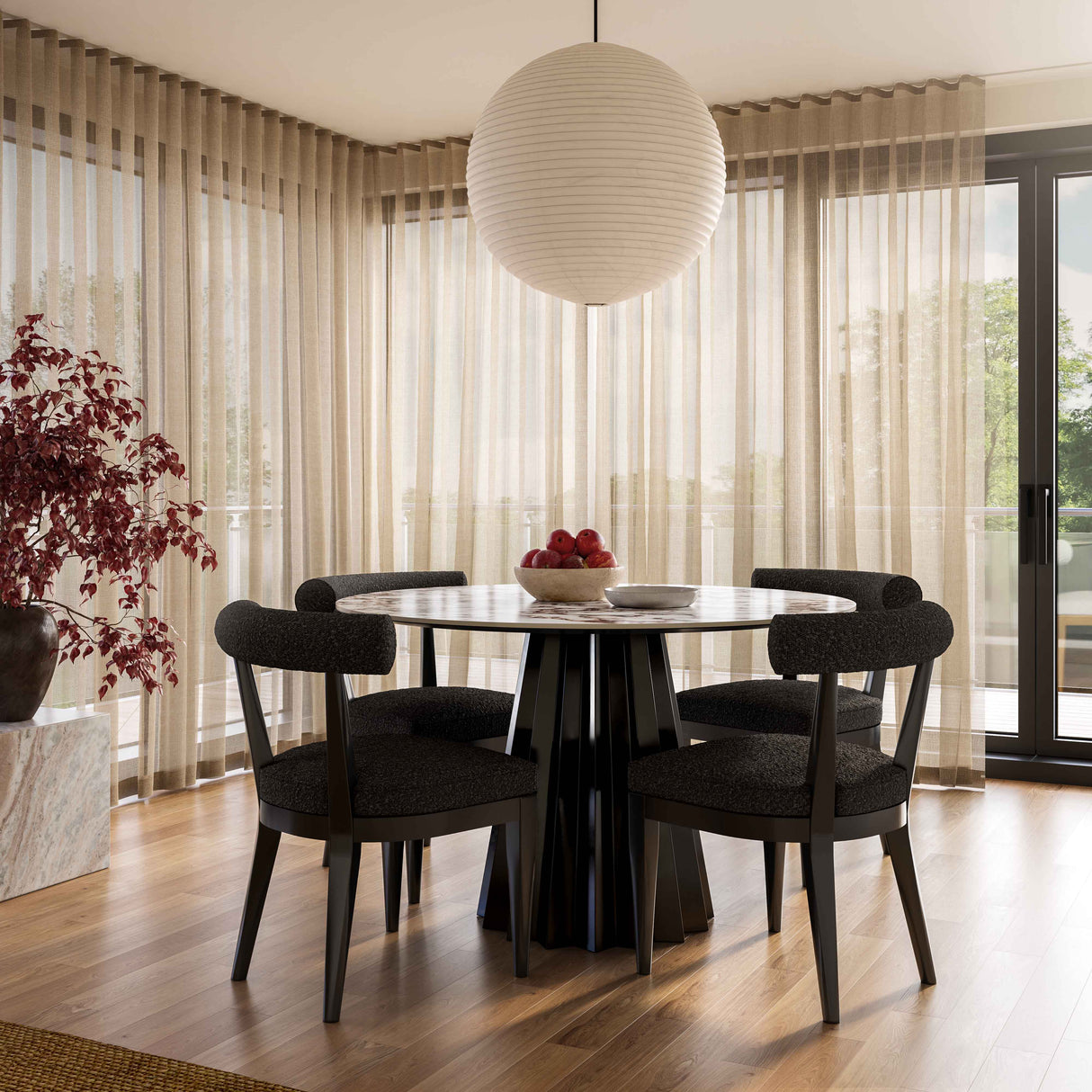 Palla Performance Boucle Dining Chair by TOV Furniture at Eve Furniture