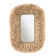 Palm 29.6"x43.4" Natural Sisal Rectangular Wall Mirror by TOV Furniture at Eve Furniture