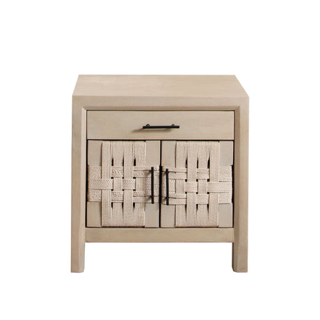 Palm Light Natural Wood Nightstand by Diamond Sofa at Eve Furniture