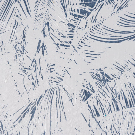 Palm Shadow I (Blue) by Mercana Studio Hand-Embellished Textured Framed Canvas Artwork by Mercana at Eve Furniture